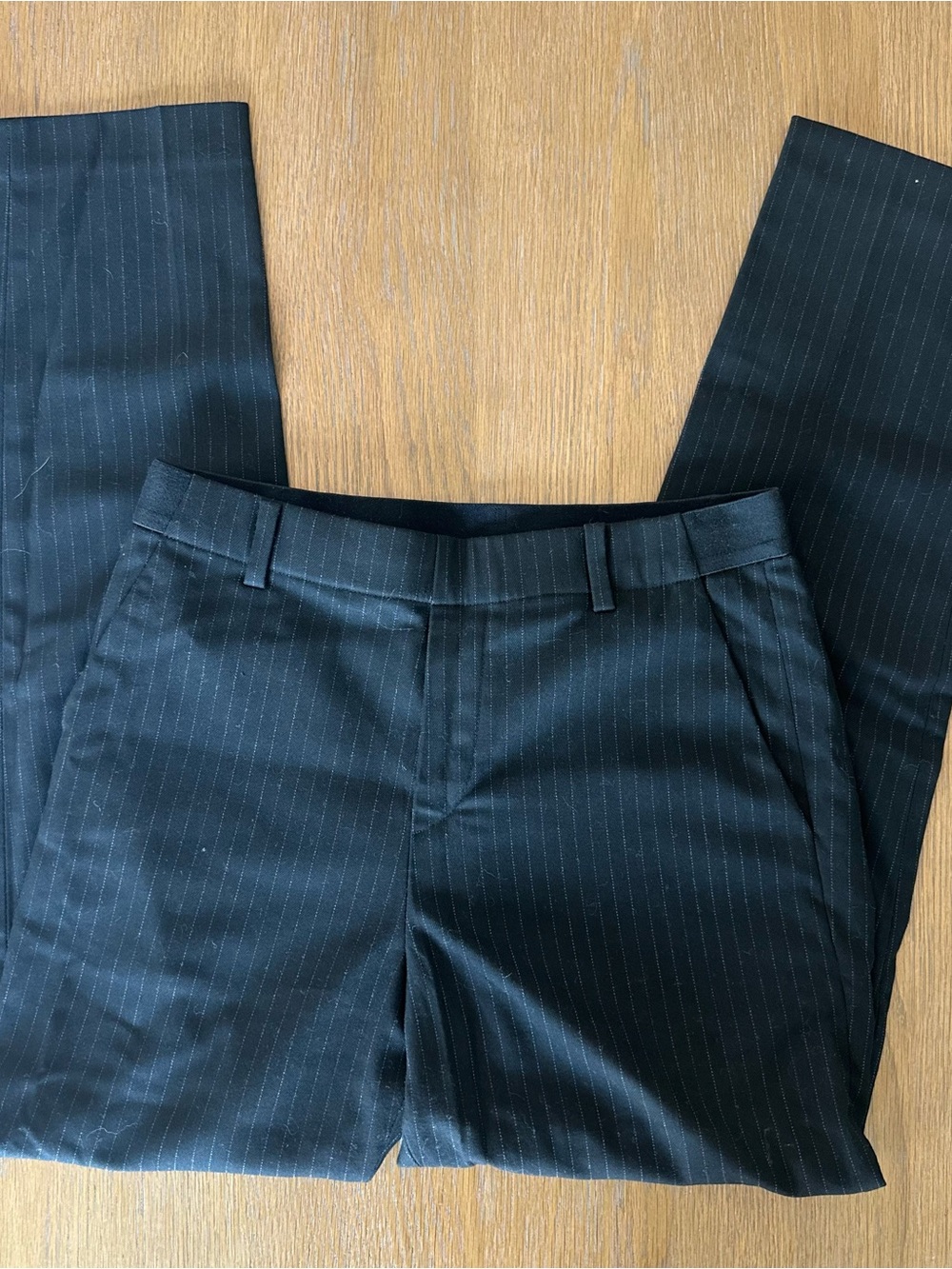 UNIQLO Women’s Black Pinstripe Dress Pants